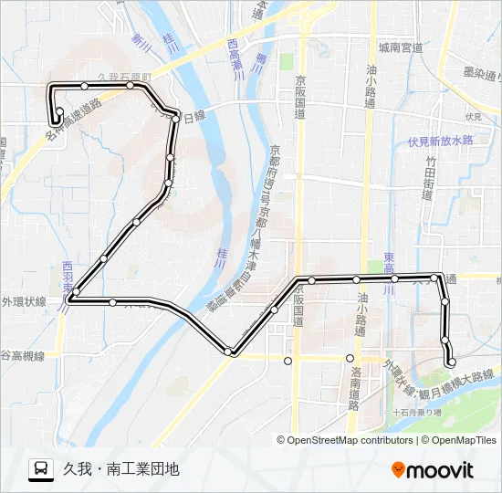 市バス２２ バスの路線図