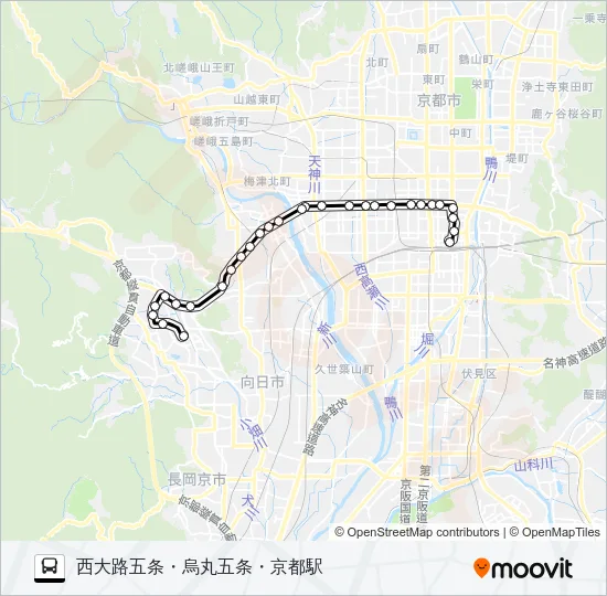 市バス２３ バスの路線図