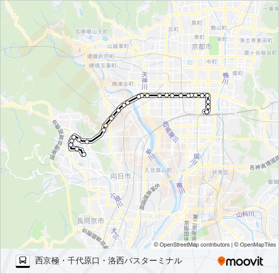 市バス２３ Bus Line Map
