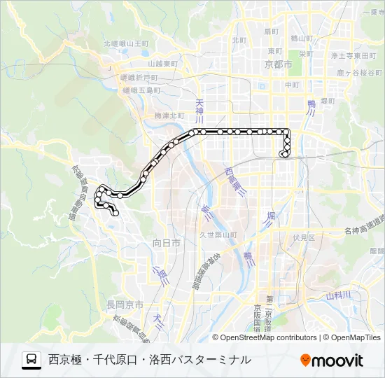 市バス２３ バスの路線図