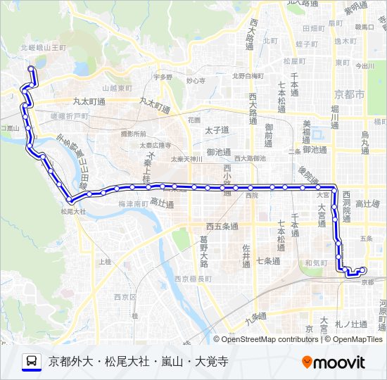 市バス２８ Bus Line Map