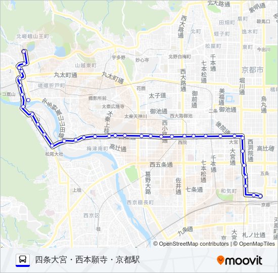 市バス２８ Bus Line Map