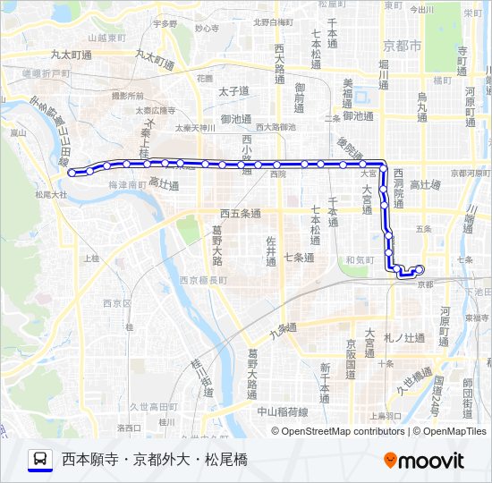 市バス２８ Bus Line Map