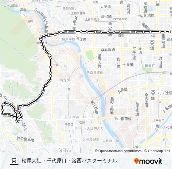 市バス２９ バスの路線図