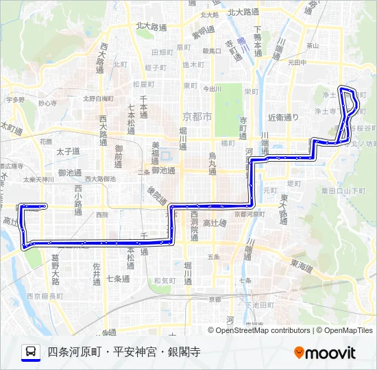 市バス３２ バスの路線図
