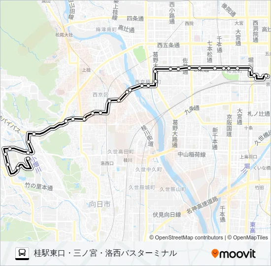 市バス３３ Bus Line Map