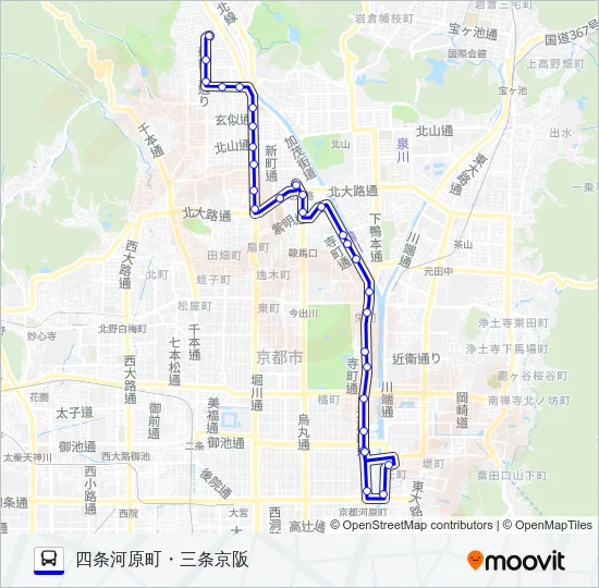 市バス３７ Bus Line Map