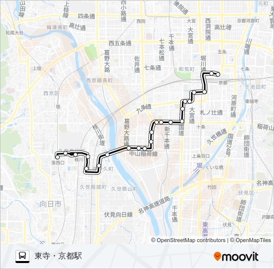 市バス４２ Bus Line Map