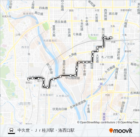 市バス４２ Bus Line Map