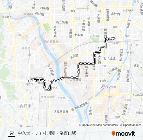 市バス４２ Bus Line Map