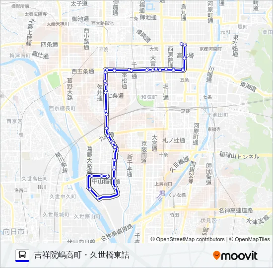 市バス４３ Bus Line Map