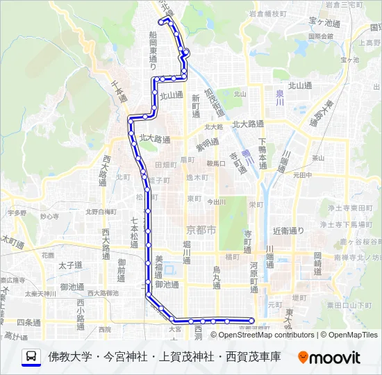 市バス４６ Bus Line Map