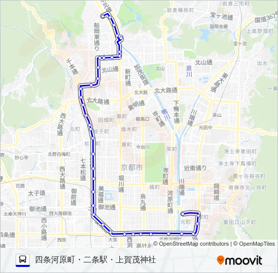 市バス４６ Bus Line Map