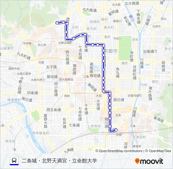 市バス５０ バスの路線図