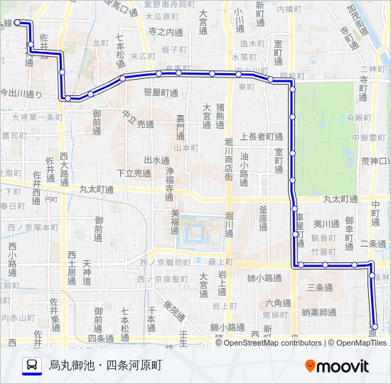 市バス５１ Bus Line Map