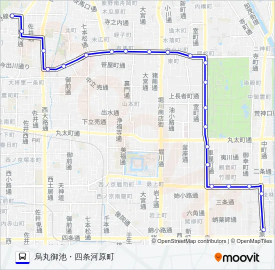 市バス５１ バスの路線図