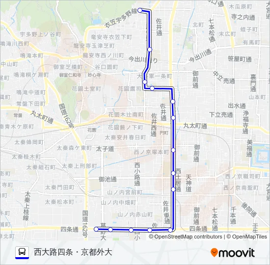 市バス５３ Bus Line Map