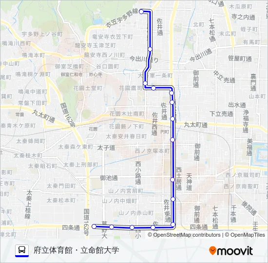 市バス５３ Bus Line Map