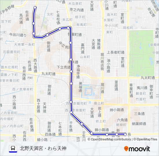 市バス５５ Bus Line Map