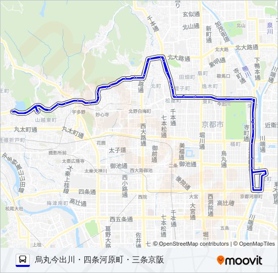 市バス５９ Bus Line Map