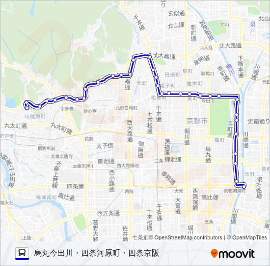 市バス５９ Bus Line Map
