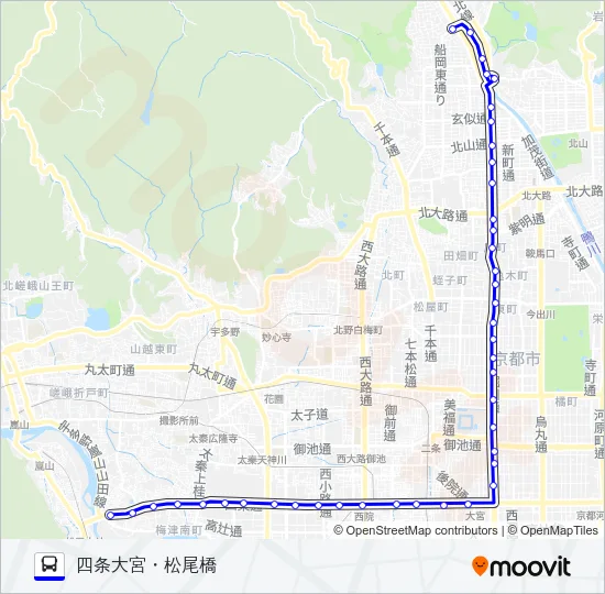 市バス６７ Bus Line Map
