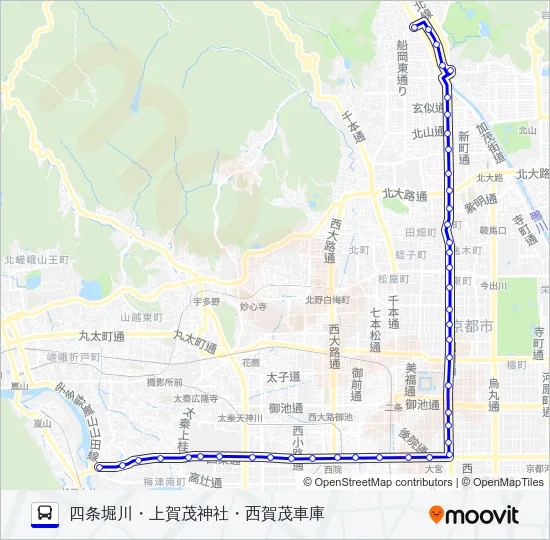 市バス６７ Bus Line Map