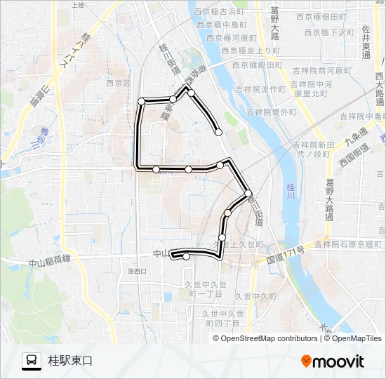 市バス６９ Bus Line Map