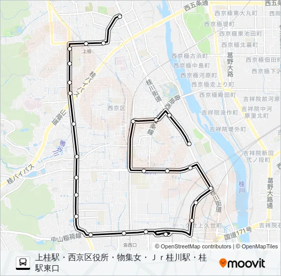 市バス６９ Bus Line Map