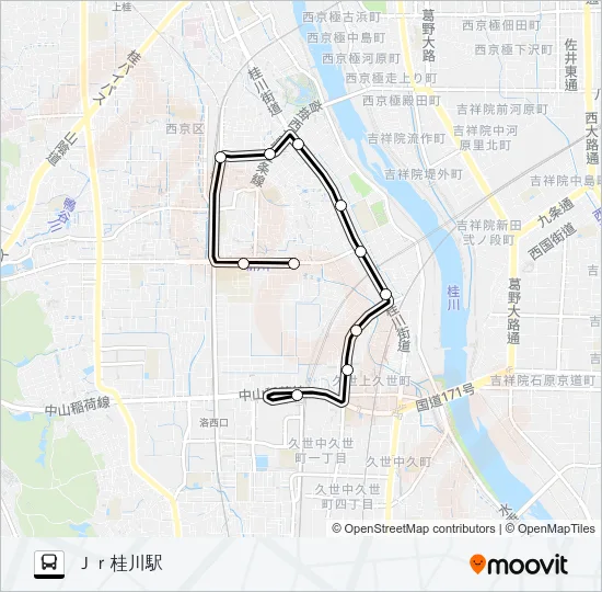 市バス６９ Bus Line Map