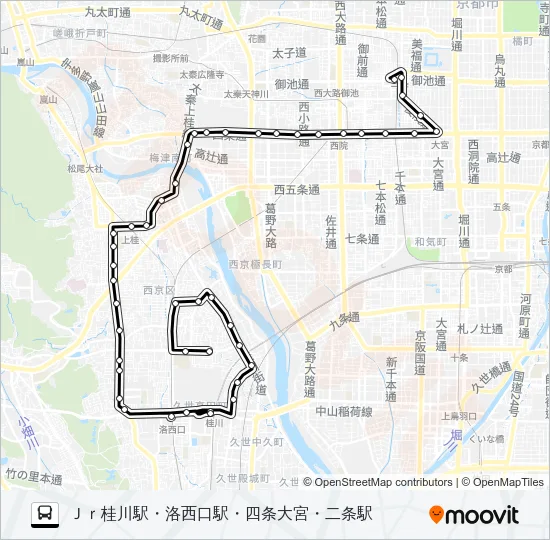 市バス６９ Bus Line Map