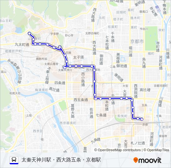 市バス７５ Bus Line Map