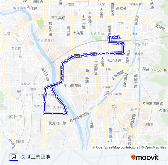 市バス７８ Bus Line Map