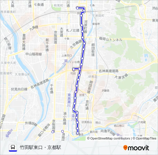 市バス８１ Bus Line Map