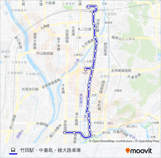 市バス８１ Bus Line Map