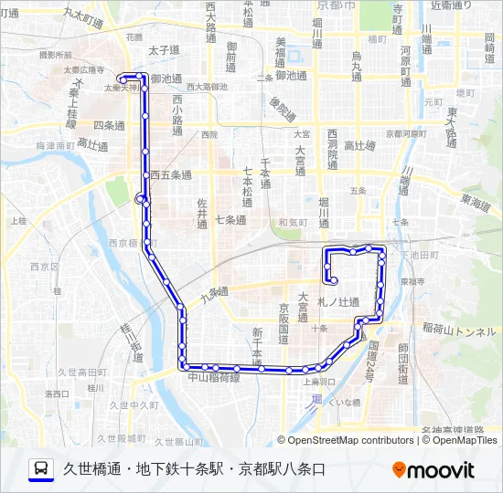 市バス８４ Bus Line Map