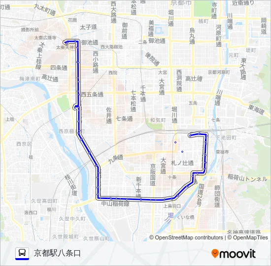 市バス８４ Bus Line Map