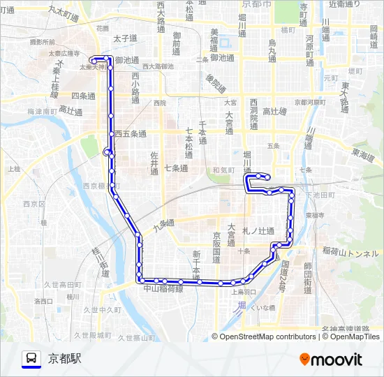 市バス８４ Bus Line Map