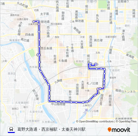 市バス８４ Bus Line Map
