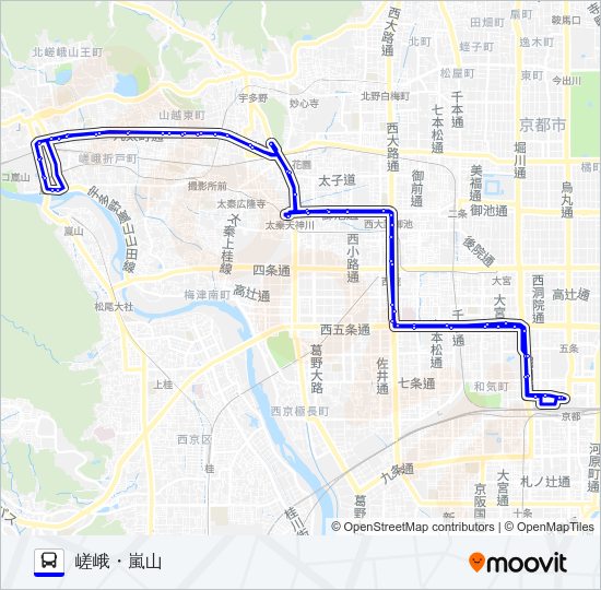 市バス８５ Bus Line Map