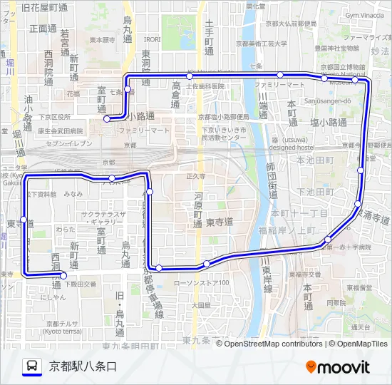 市バス８８ Bus Line Map