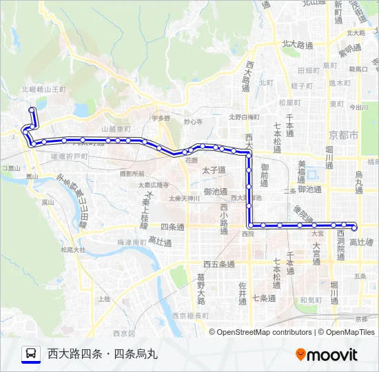 市バス９１ Bus Line Map