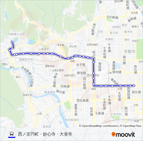 市バス９１ Bus Line Map
