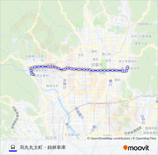 市バス９３ Bus Line Map