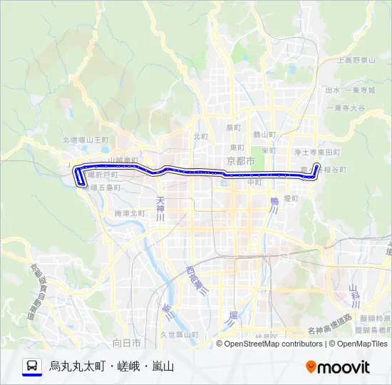 市バス９３ Bus Line Map