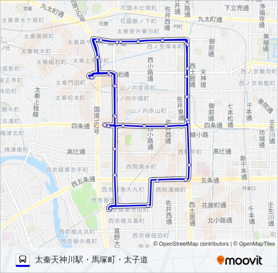 市バス特２７ Bus Line Map