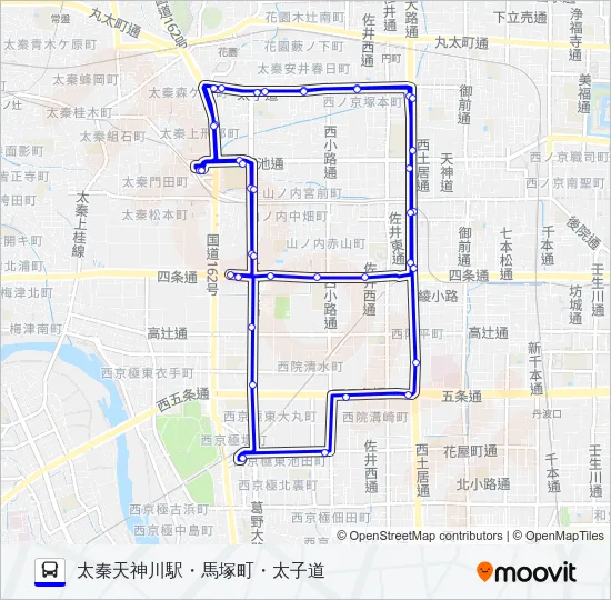 市バス特２７ バスの路線図