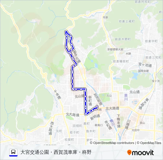 市バス特３７ Bus Line Map