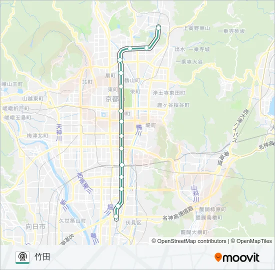 地下鉄烏丸線 地下鉄 - メトロの路線図