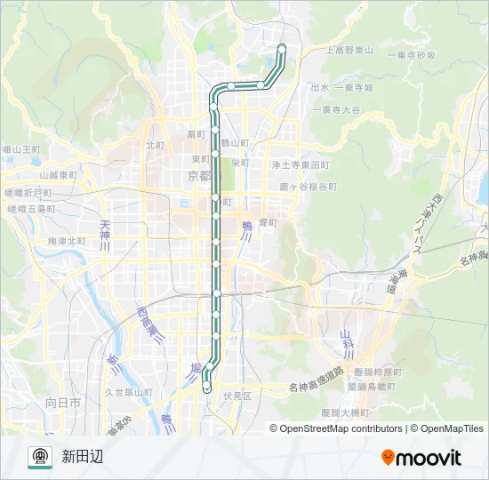 地下鉄烏丸線 地下鉄 - メトロの路線図